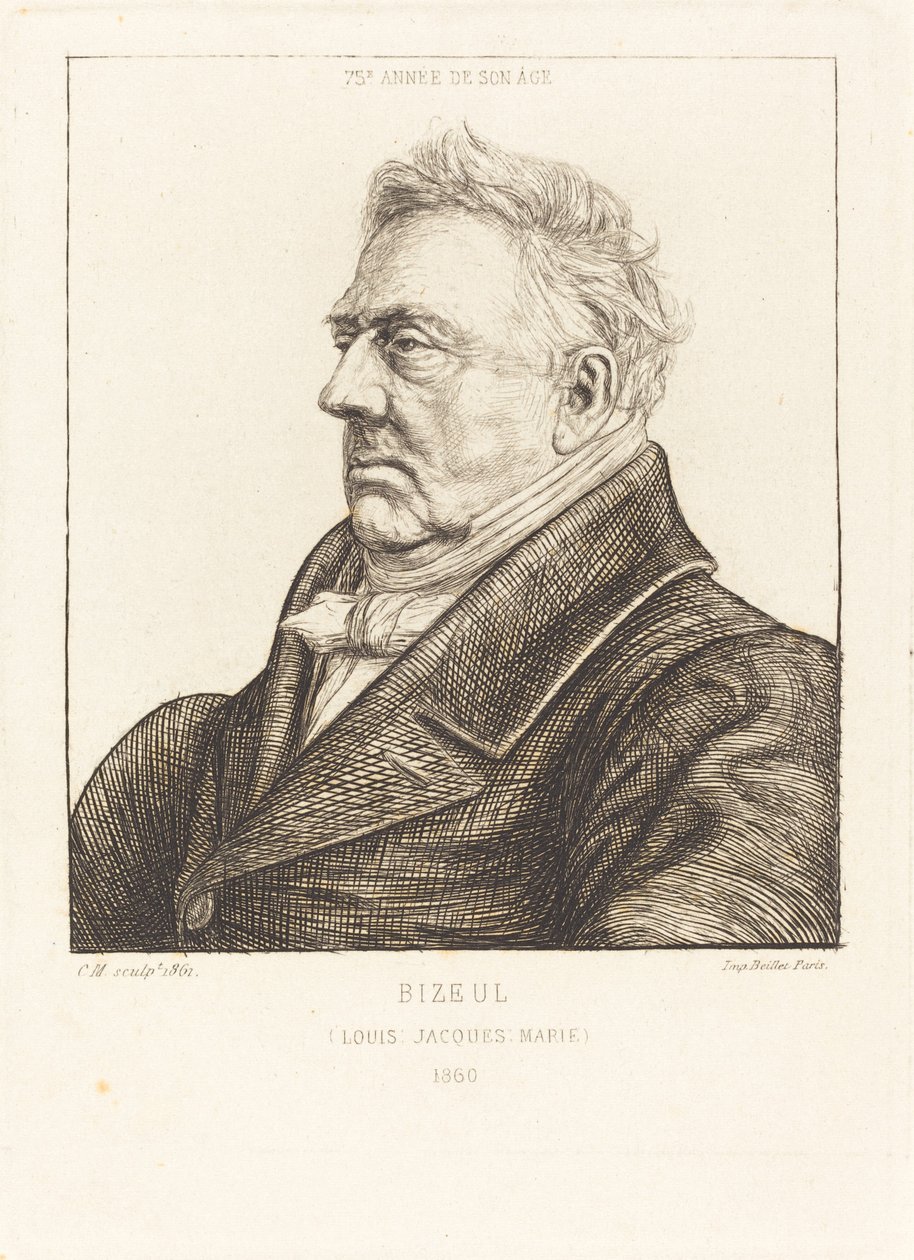 L.J.-Marie Bizeul, breton régész alkotó: Charles Meryon