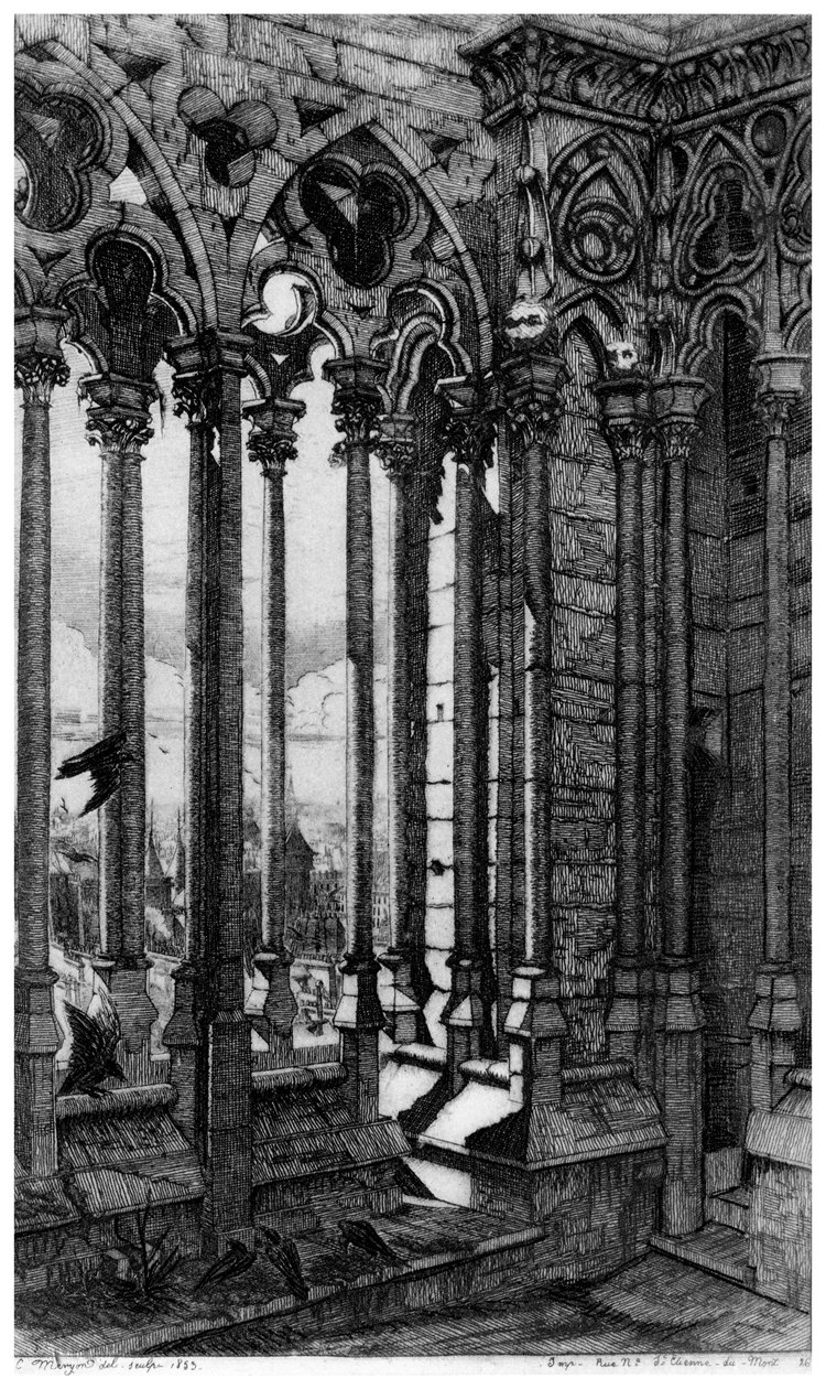 A Galerie Notre-Dame, 1841-1868, 1924 alkotó: Charles Meryon