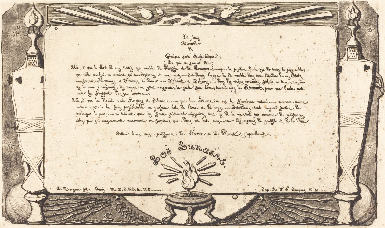 Holdtörvény, 1. lemez alkotó: Charles Meryon