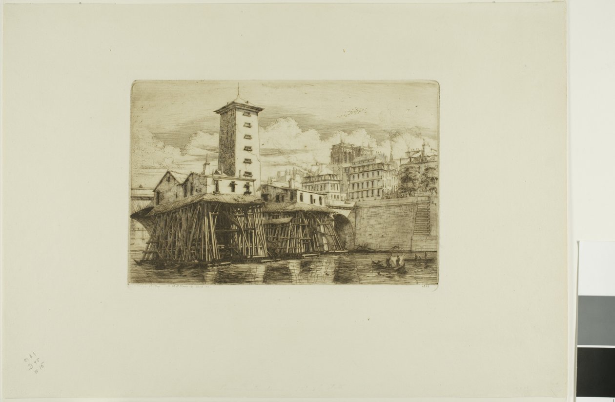 Notre-Dame szivattyú, Párizs alkotó: Charles Meryon