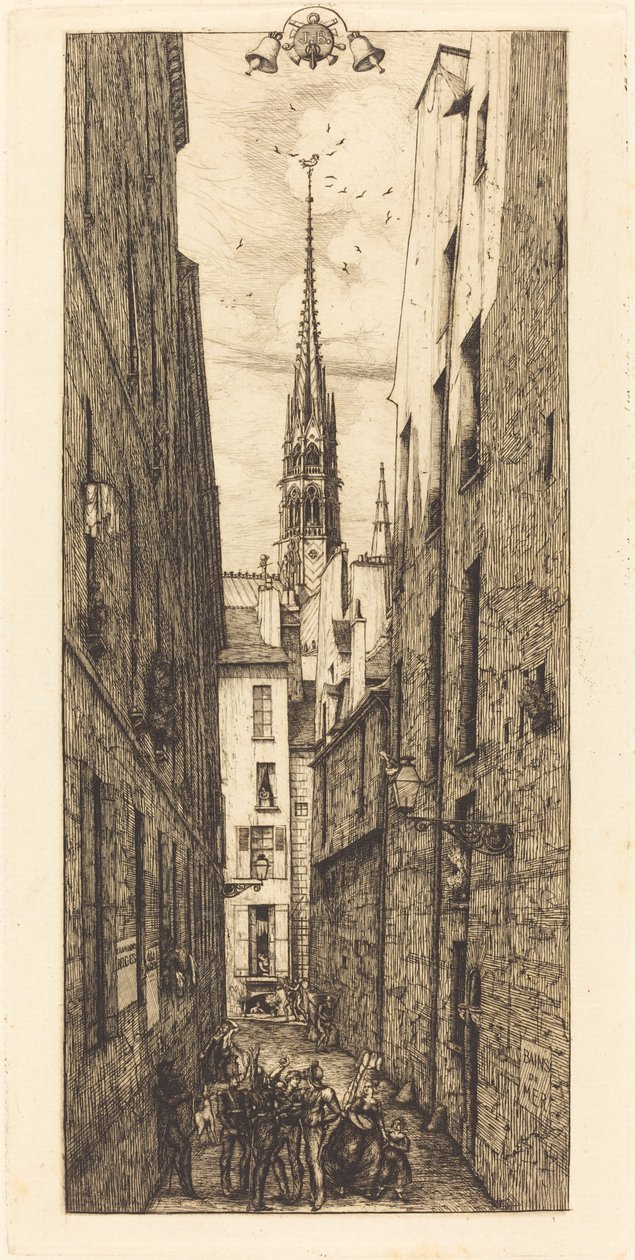 Rue des Chantres, Párizs (Chantrey Street, Párizs) alkotó: Charles Meryon