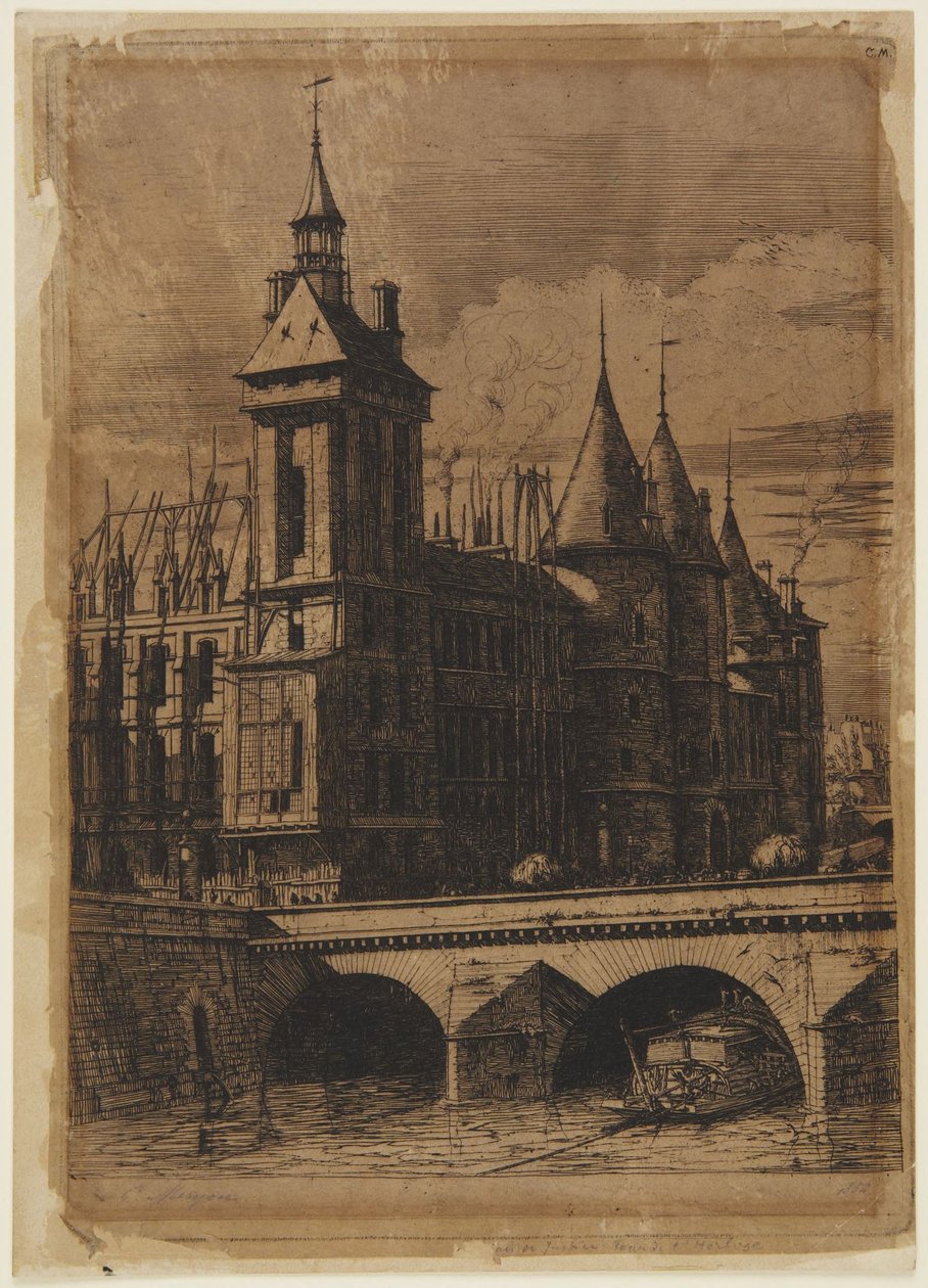 Az Óratorony – 1852 alkotó: Charles Meryon