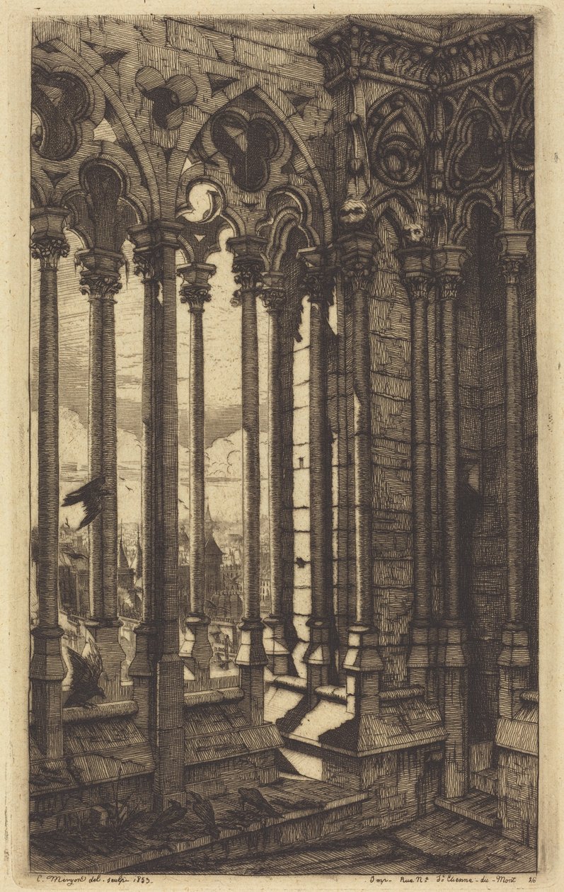 A Notre-Dame galériája, Párizs alkotó: Charles Meryon