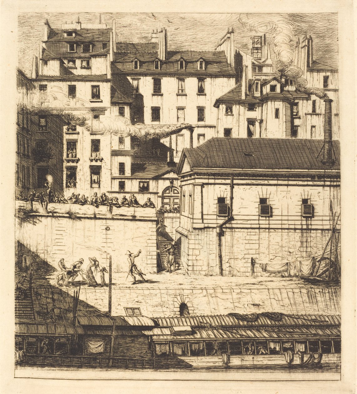 La morgue, Párizs (A halottasház) alkotó: Charles Meryon