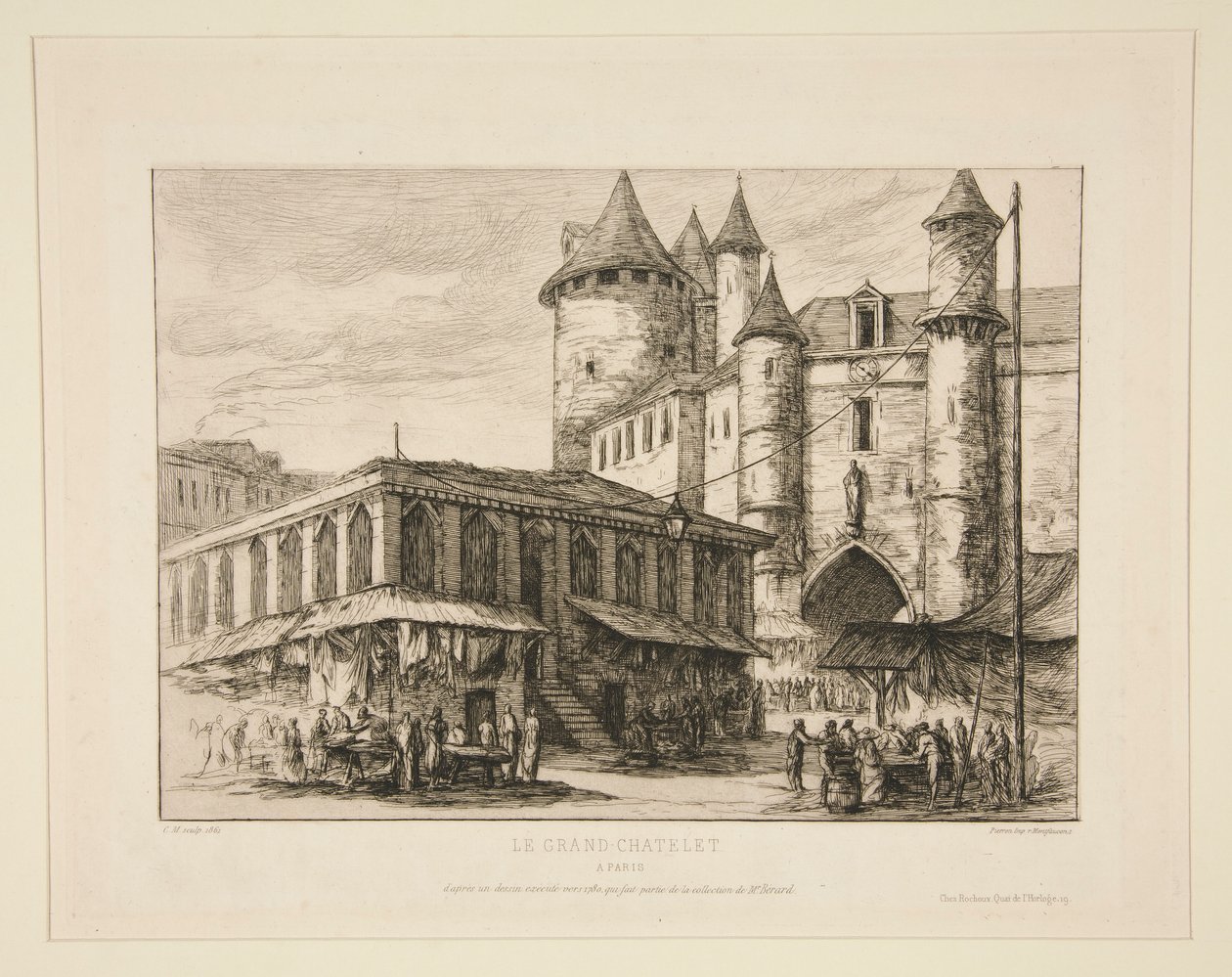A Grand Chatelet [1780 körül i alkotó: Charles Meryon