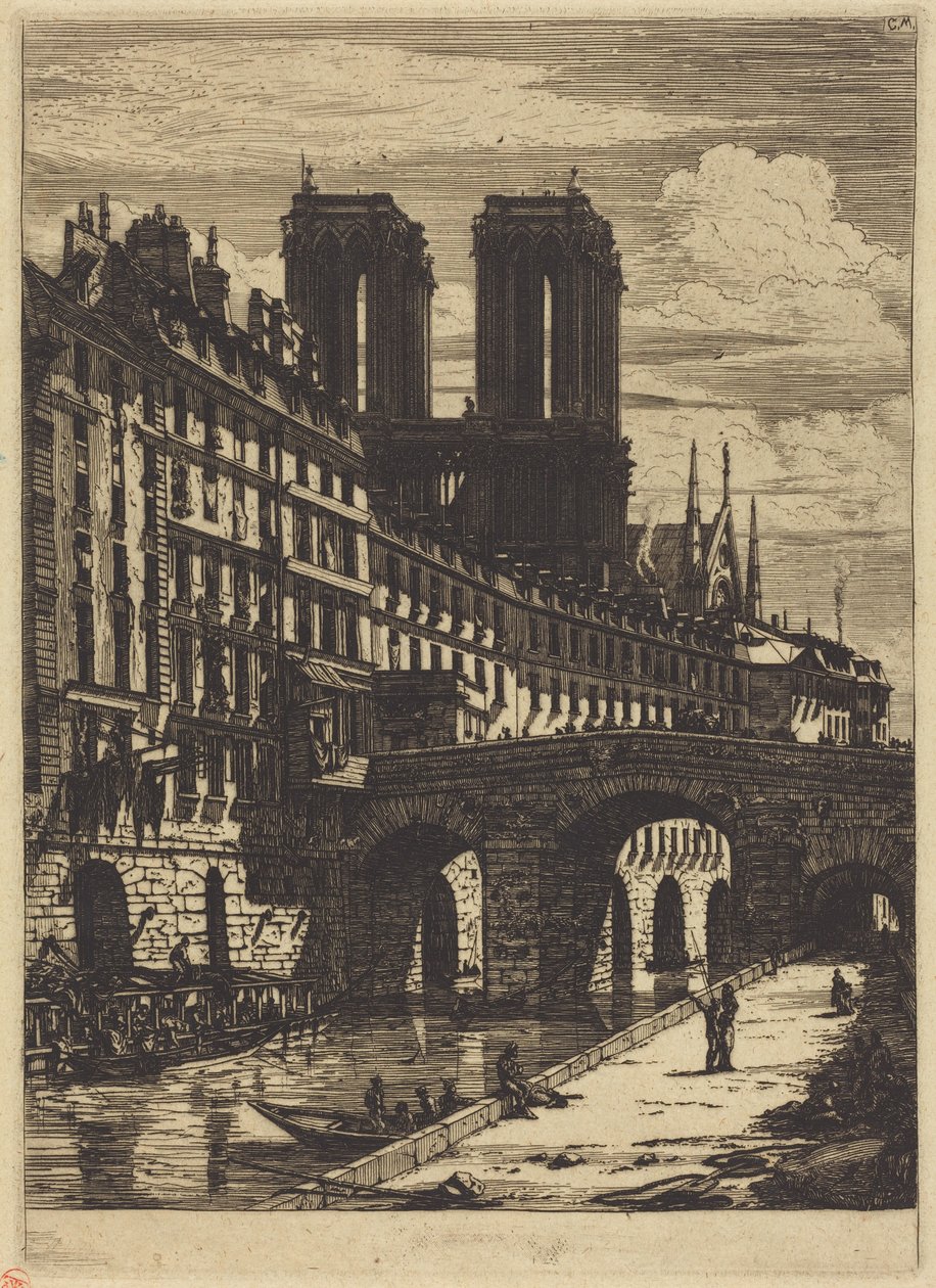Le Petit Pont, Párizs alkotó: Charles Meryon