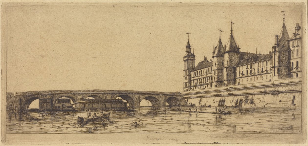 A Pont-au-Change híd, Párizs alkotó: Charles Meryon
