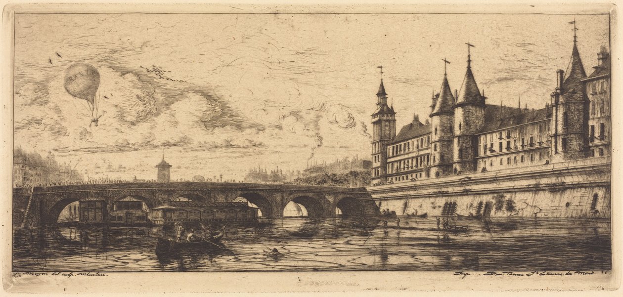 Pont-au-Change, Párizs alkotó: Charles Meryon