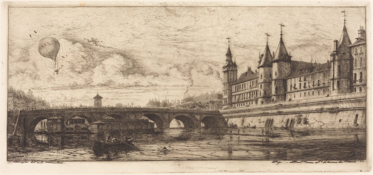 Pont-au-Change, Párizs alkotó: Charles Meryon