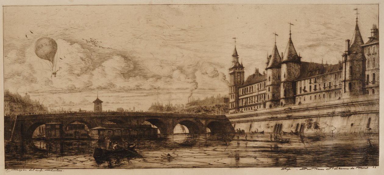 Pont au Change, Párizs alkotó: Charles Meryon