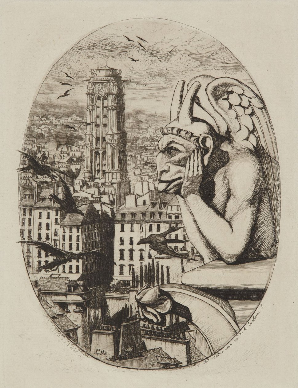 A sztriga (A vámpír) alkotó: Charles Meryon