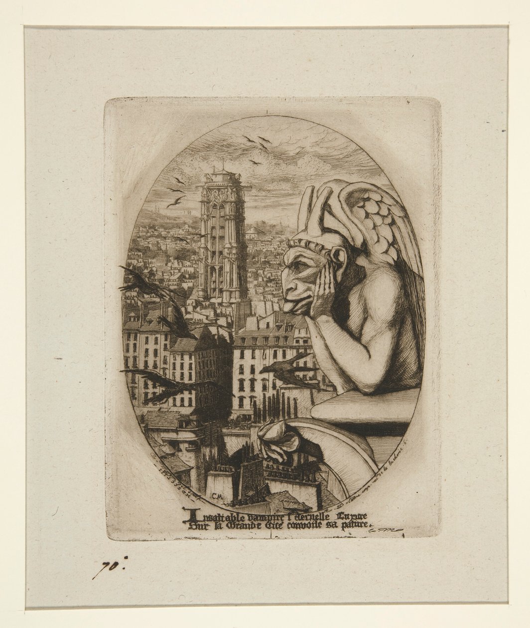 Le Stryge (A vámpír) alkotó: Charles Meryon