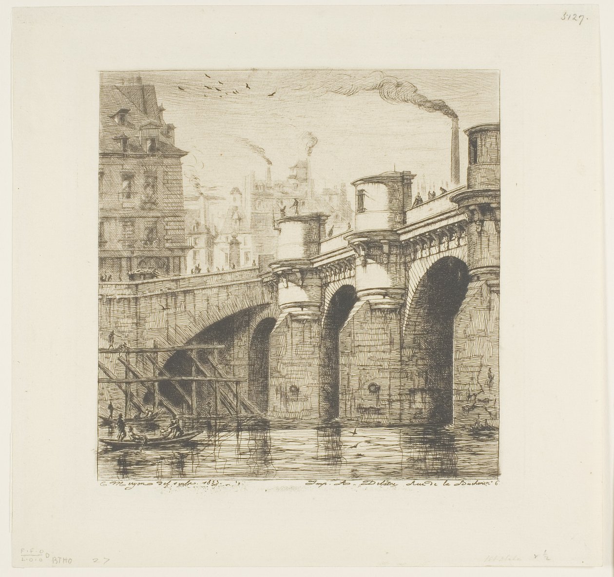 Pont Neuf, Párizs alkotó: Charles Meryon