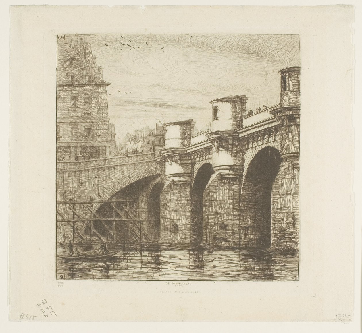 Pont Neuf, Párizs alkotó: Charles Meryon