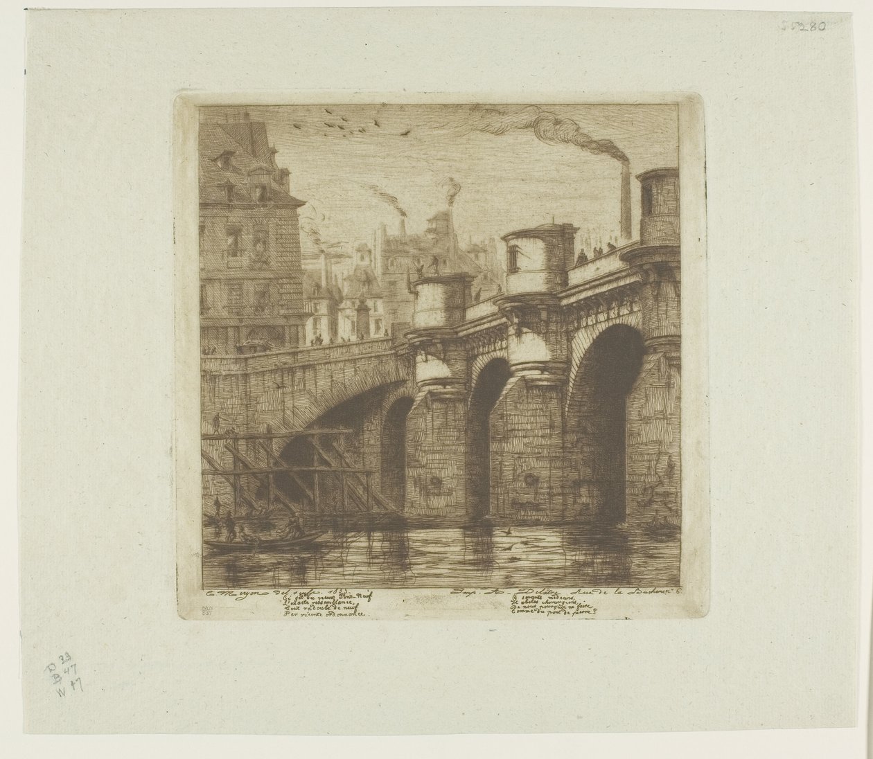 Pont Neuf, Párizs alkotó: Charles Meryon