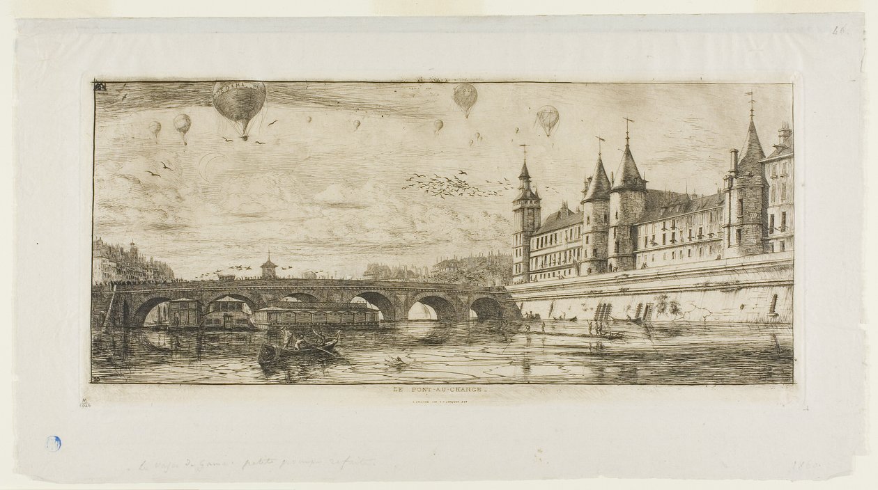 Pont au Change, Párizs alkotó: Charles Meryon