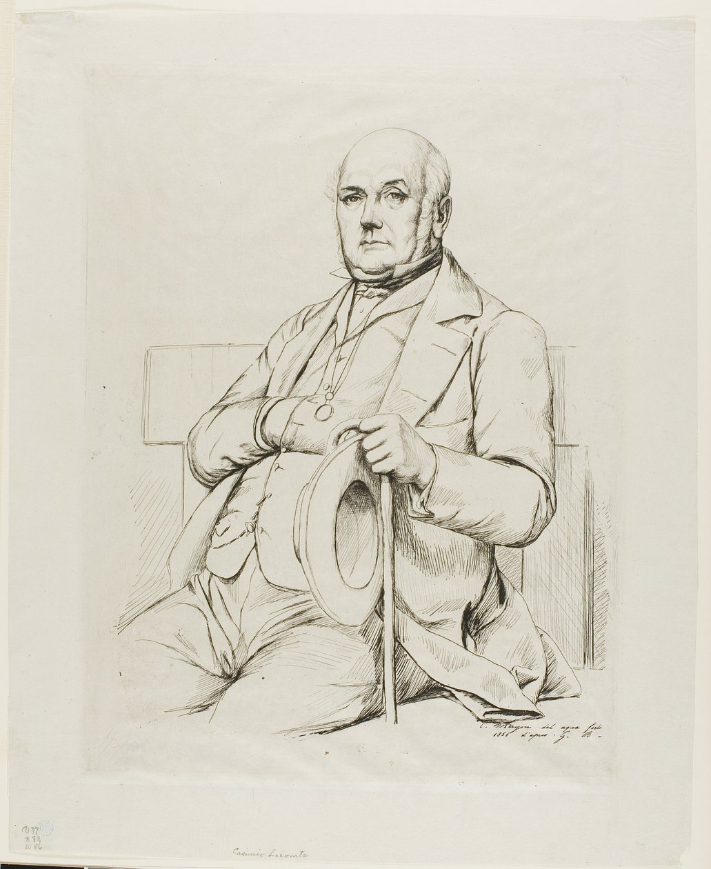 Mese Kázmér portréja alkotó: Charles Meryon