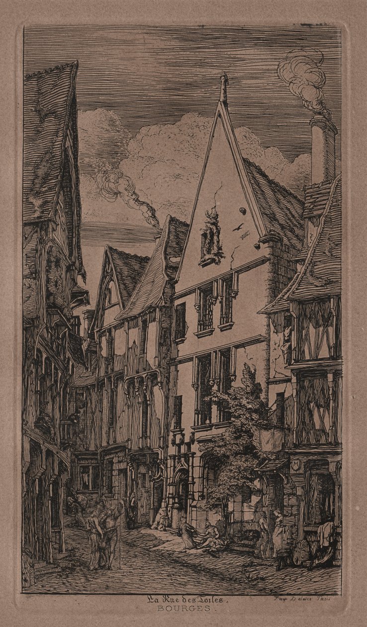 Rue des Toiles, Bourges alkotó: Charles Meryon