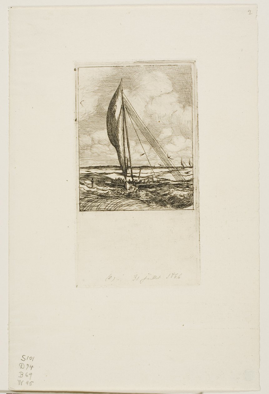 Swift-Sailing Proa, Mulgrave szigetcsoport, Óceánia alkotó: Charles Meryon