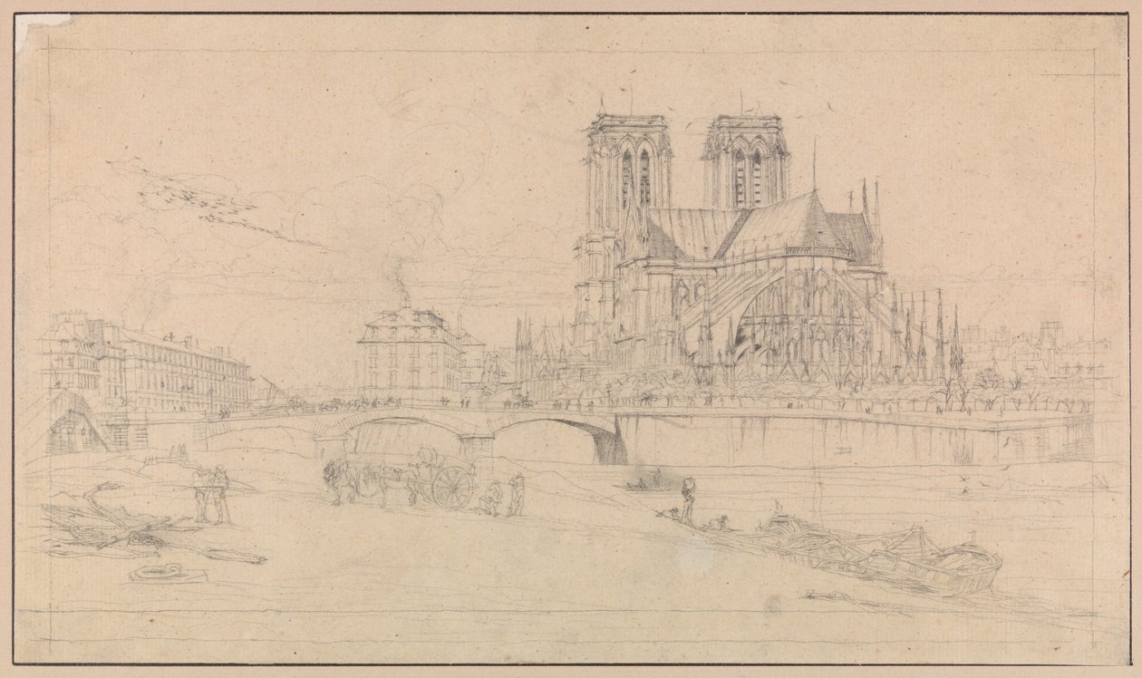 A párizsi Notre-Dame apszisa alkotó: Charles Meryon