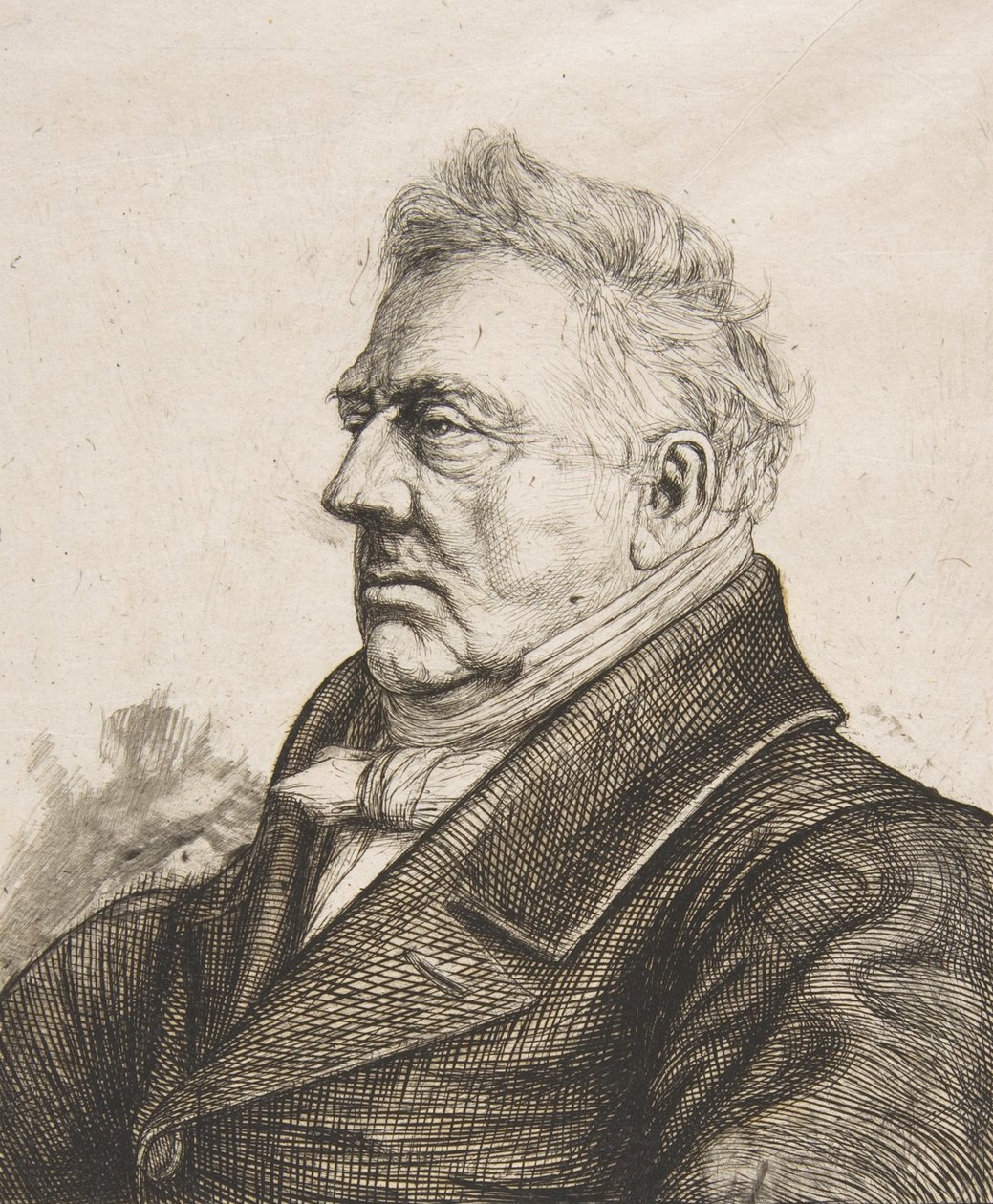 Louis Jacques Marie Bizeul breton régész egy fénykép után, 1861. alkotó: Charles Meryon