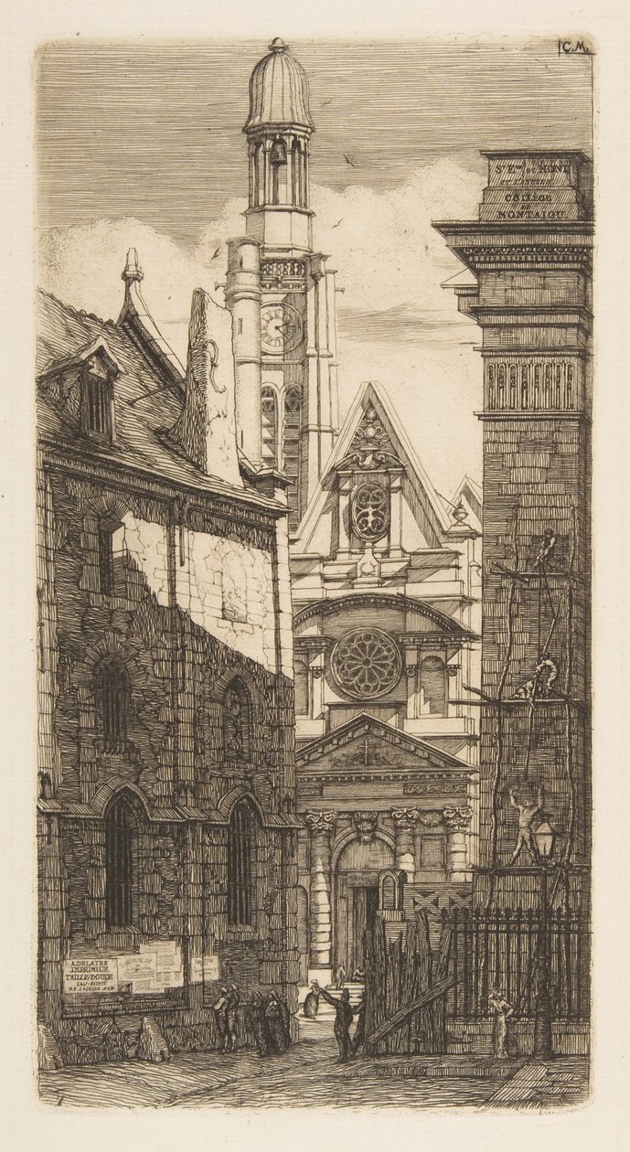 A párizsi Saint-Étienne-du-Mont-templom alkotó: Charles Meryon
