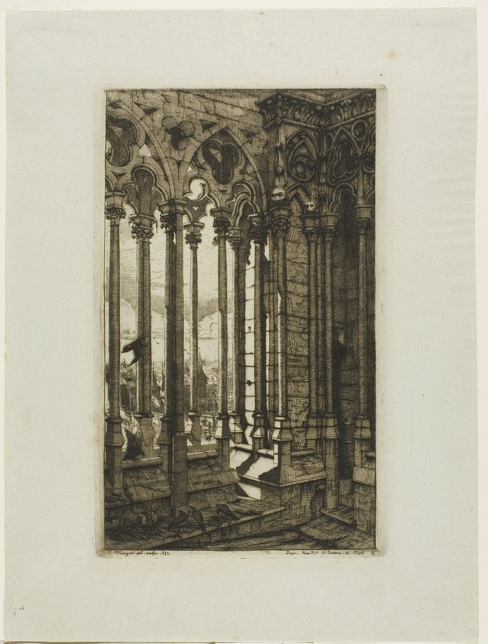 A Notre-Dame Galéria, Párizs alkotó: Charles Meryon