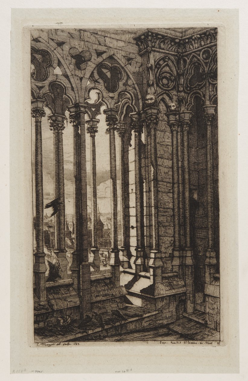 A párizsi Notre-Dame galériája alkotó: Charles Meryon