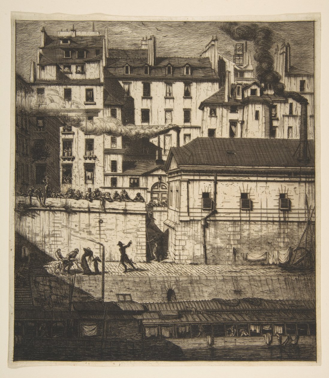A halottasház, Párizs alkotó: Charles Meryon