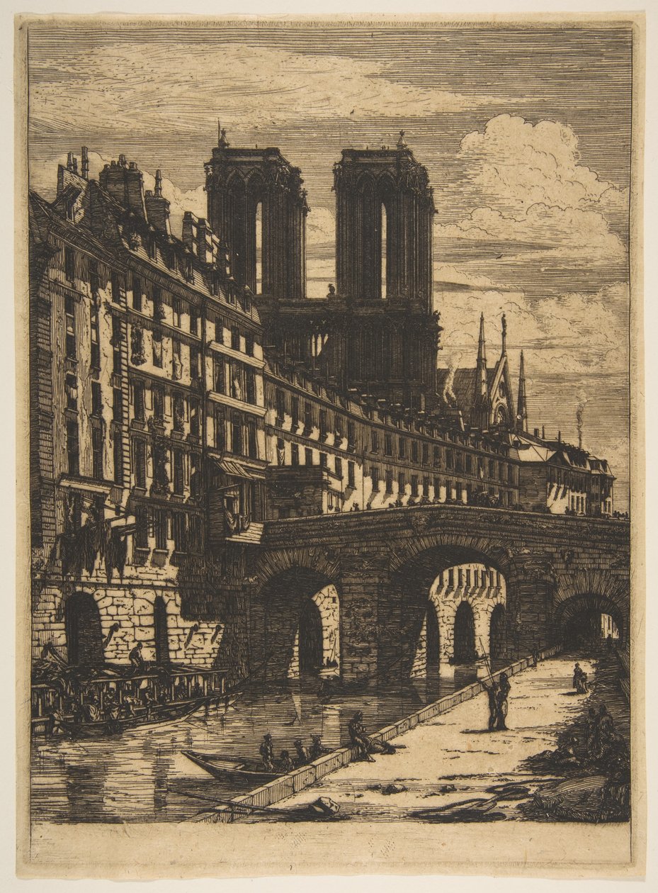A Petit Pont, Párizs alkotó: Charles Meryon