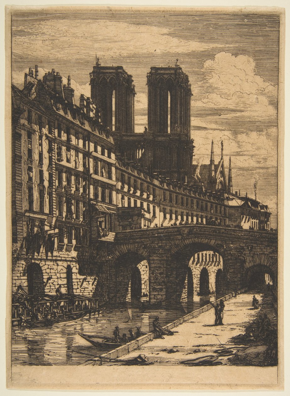 A Petit Pont, Párizs alkotó: Charles Meryon