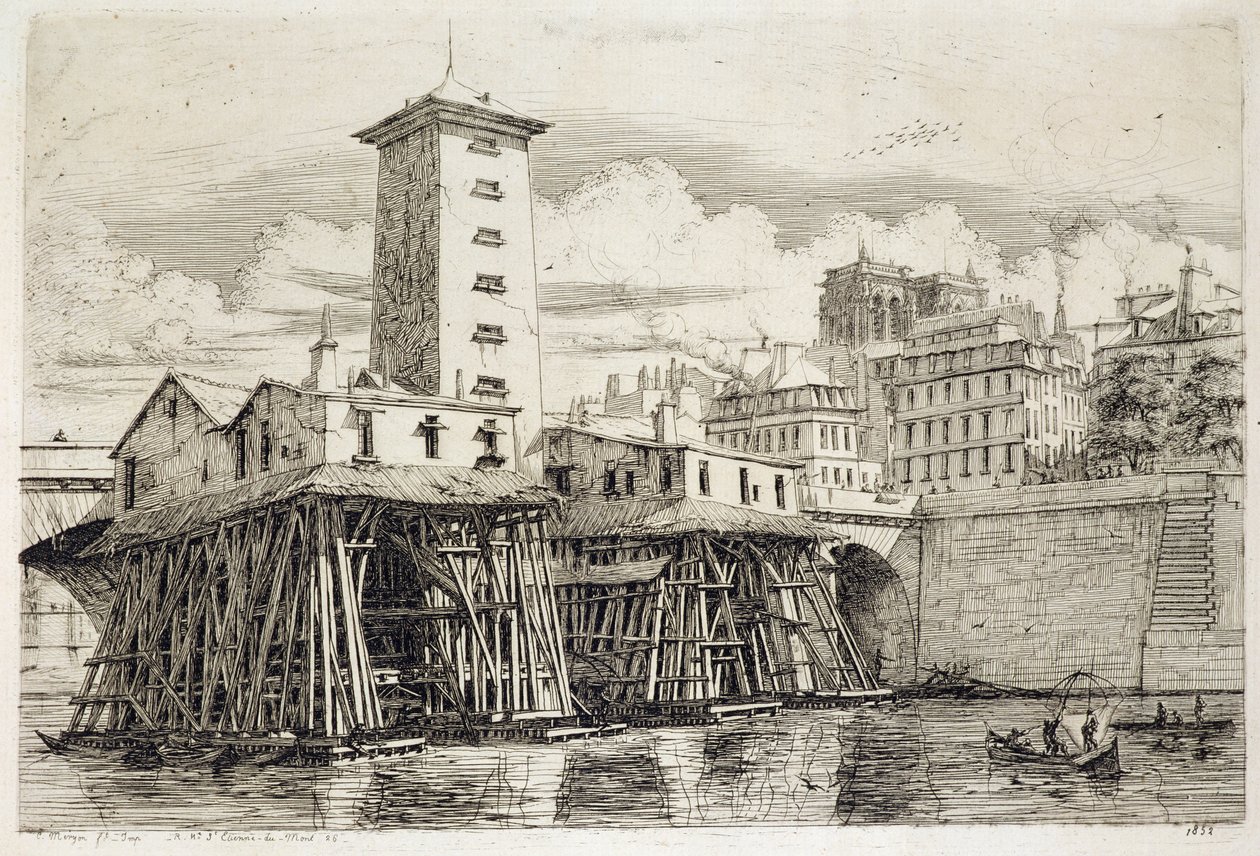 A szivattyú, Notre Dame alkotó: Charles Meryon