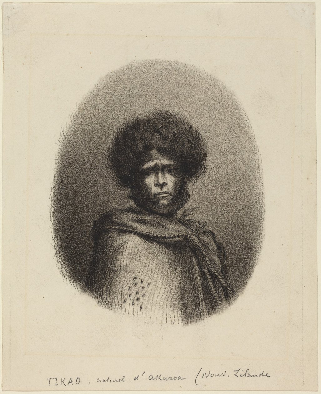 Tikao, Akaroa szülötte alkotó: Charles Meryon