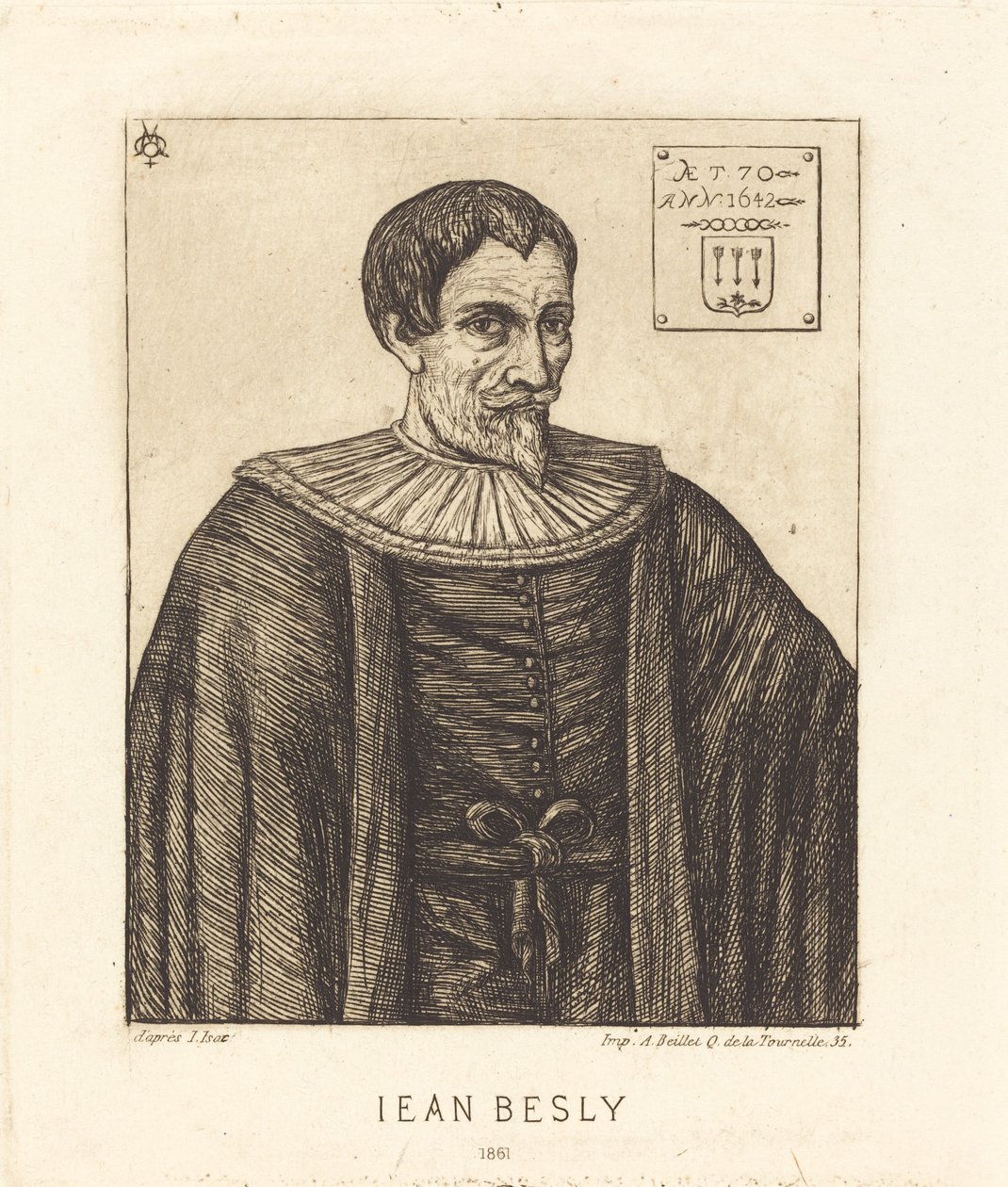 Jean Besly alkotó: Charles Meryon after Jaspar Isacsz
