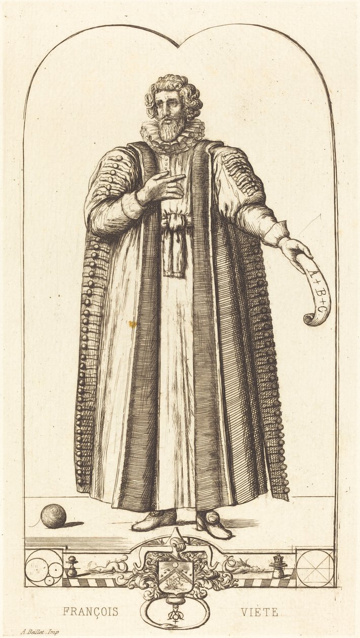 Francois Viete alkotó: Charles Meryon after Jean Rabel