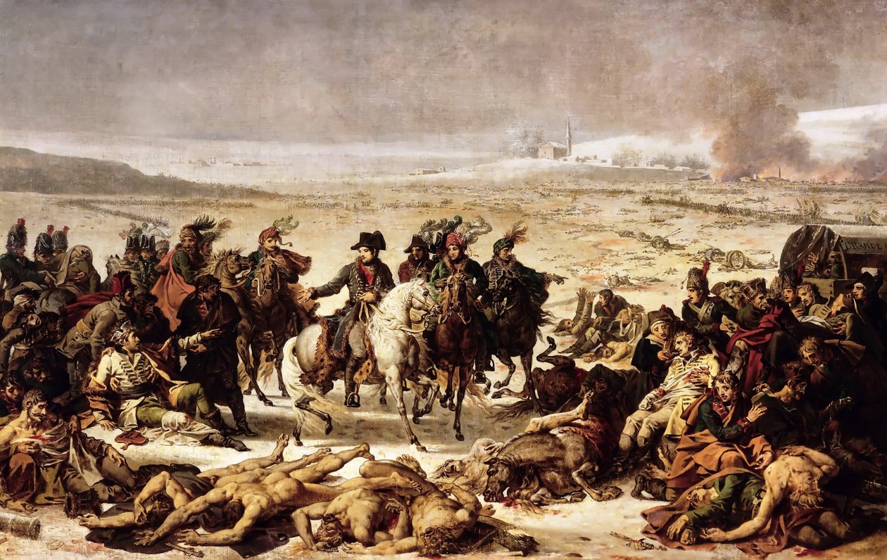 Napóleon az eilaui csatamezőn, 1807. február 9 alkotó: Charles Meynier