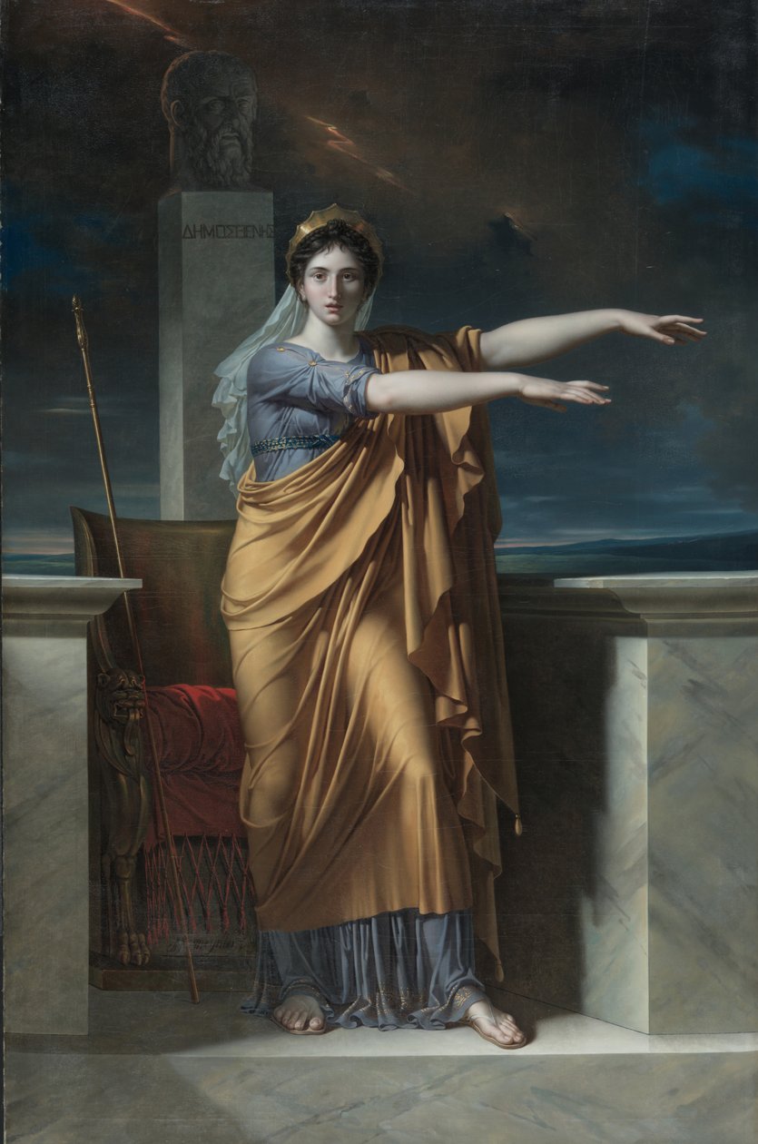 Polyhymnia, Az ékesszólás múzsája, 1800 alkotó: Charles Meynier