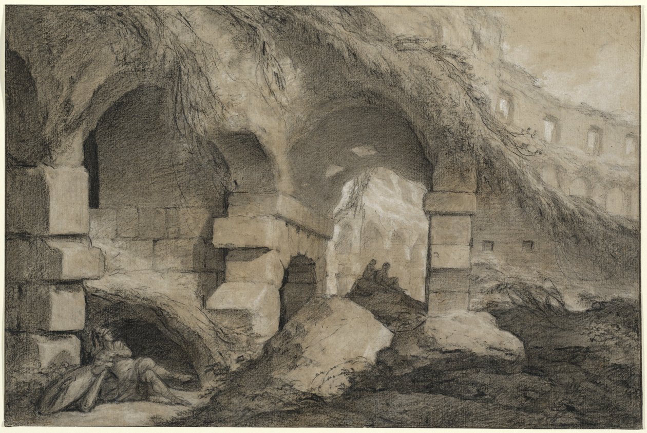 A Colosseum belseje alkotó: Charles Michel Ange Challe