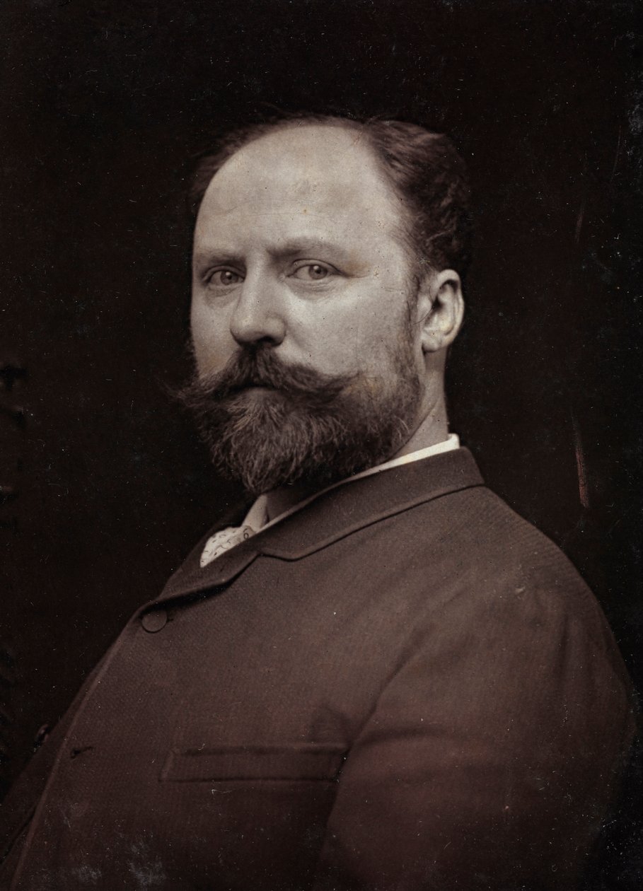 Művészi és életrajzi album, V. évf., Szalon 1885; Paul Louis Narcisse Grolleron (1848-1901) francia festő portréja alkotó: Charles Michelez