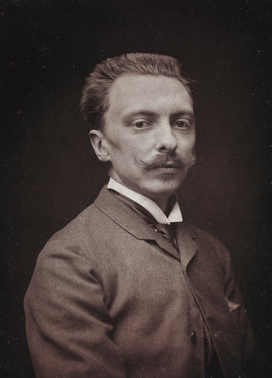 Művészi és életrajzi album, V. évf., Szalon 1885; Alfred Paul Marie de Richemont francia festő (1857-1911) portréja alkotó: Charles Michelez