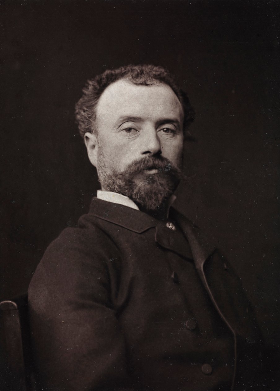 Művészi és életrajzi album, V. évf., Szalon 1885; Hippolyte Dominique Berteaux francia festő (1843-1926) portréja alkotó: Charles Michelez