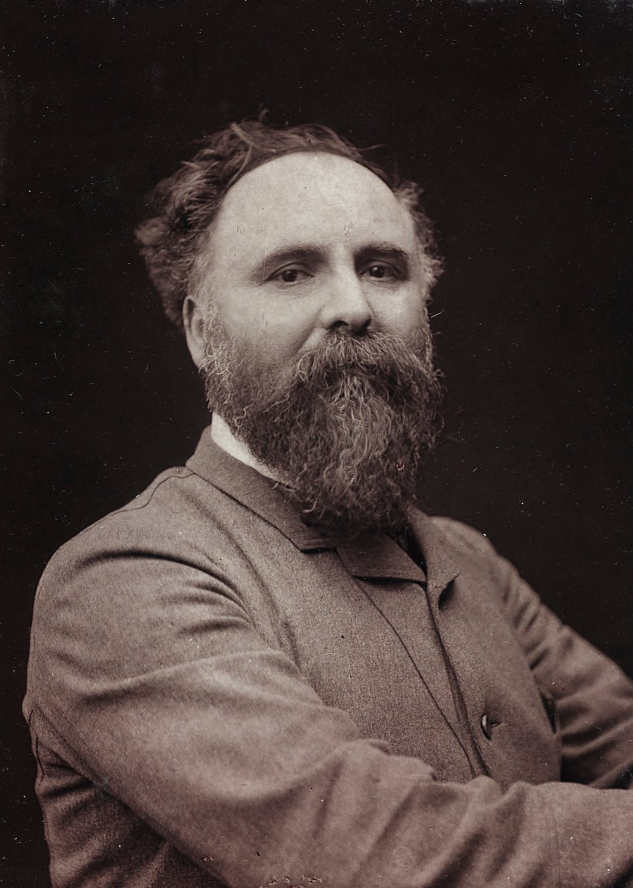 Művészi és életrajzi album, V. évf., Szalon 1885; Diogenes Ulysse Napoléon Maillart (1840-1926) francia festő portréja alkotó: Charles Michelez