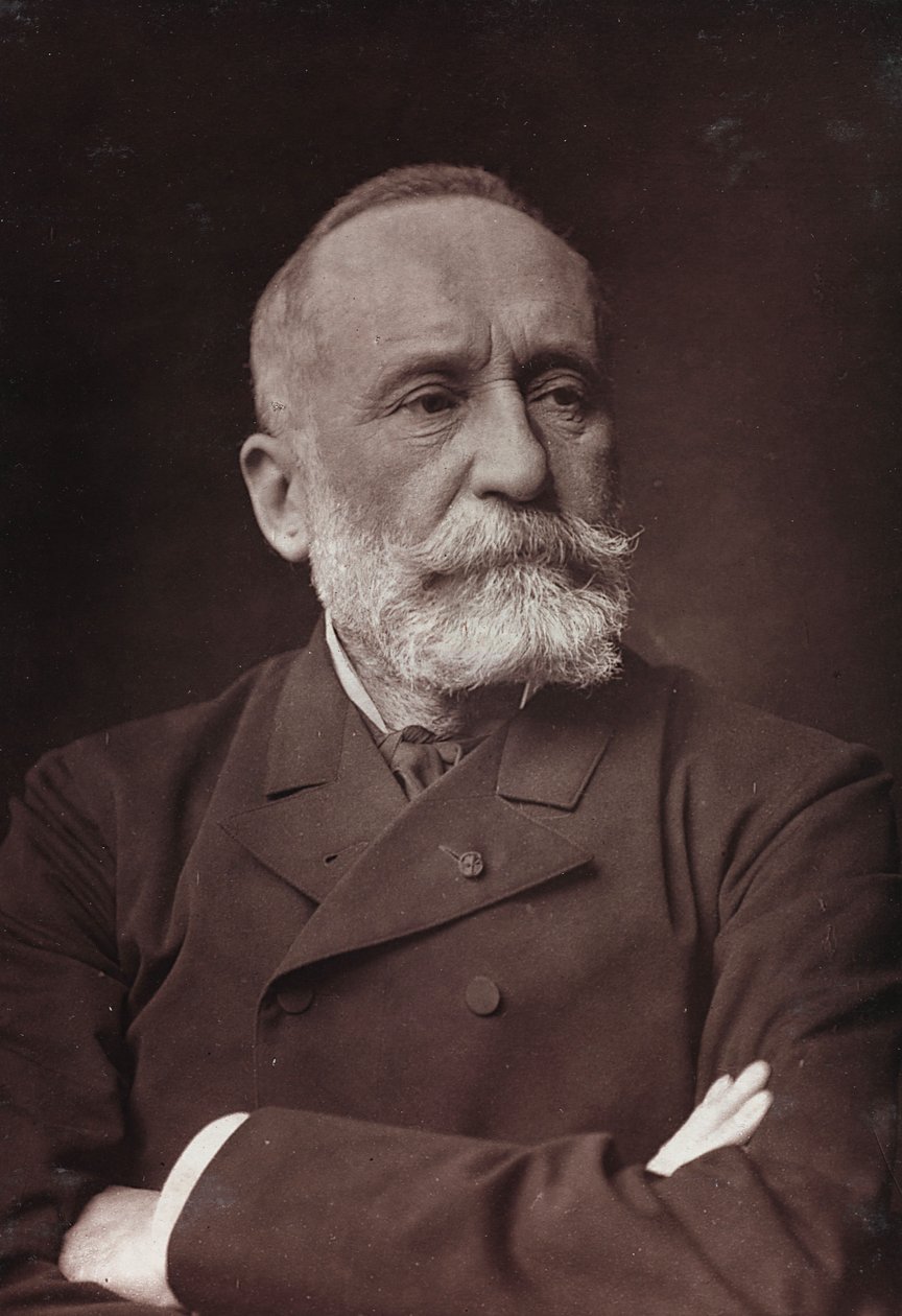 Művészeti és életrajzi album, 6. évf., Szalon 1885; Pierre Puvis de Chavannes (1824-1898) francia festő portréja alkotó: Charles Michelez