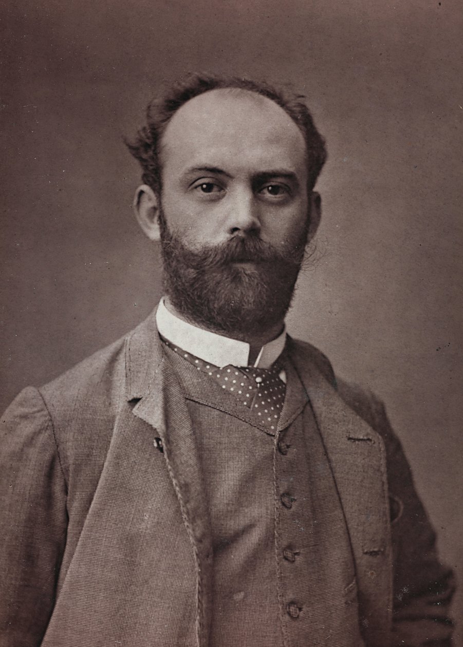 Művészeti és életrajzi album, 6. évf., Szalon 1885; Ernest Bordes francia festő (1852-1914) portréja alkotó: Charles Michelez