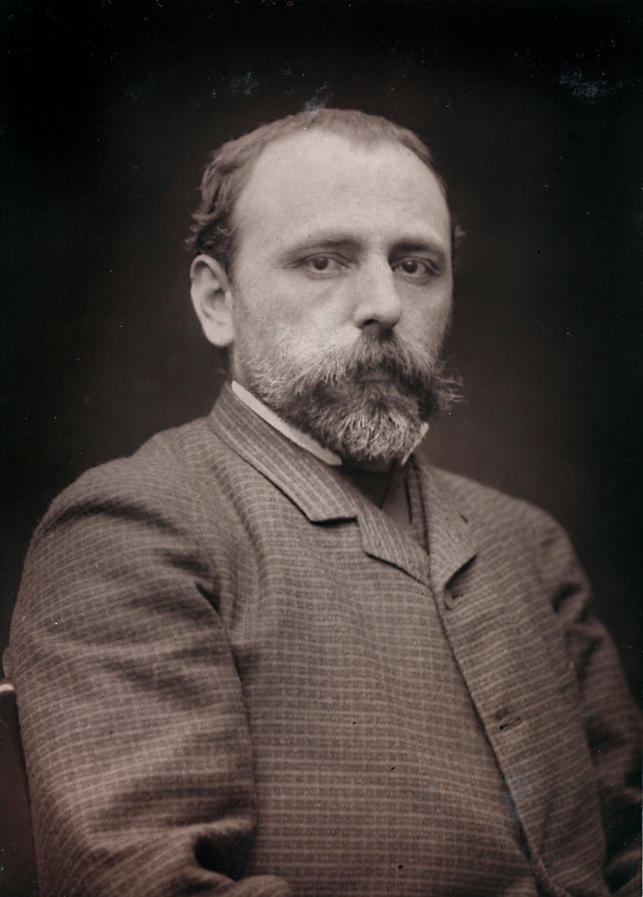 Művészeti és életrajzi album, 6. évf., Szalon 1885; Edouard Jean Dambourgez (1844-1931) festő portréja alkotó: Charles Michelez