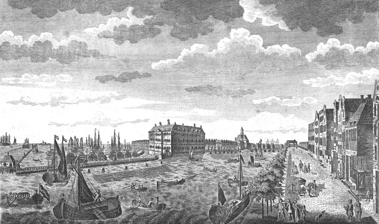 Admiralitási Hivatal, Amszterdam, Hollandia, c1778. Művészek: Ismeretlen, Charles Middleton. alkotó: Charles Middleton