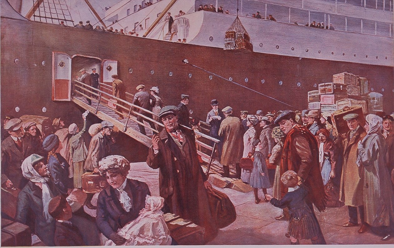 A Kanadába tartó emigránsok Liverpoolból indulnak alkotó: Charles Mills Sheldon