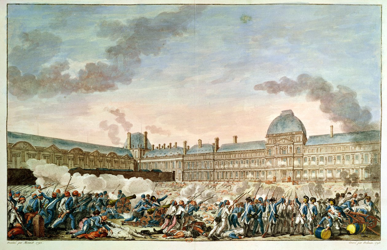 1792. augusztus 10., metszet: Isidore Stanislas Helman (1743-1809) 1792-93 alkotó: Charles Monnet
