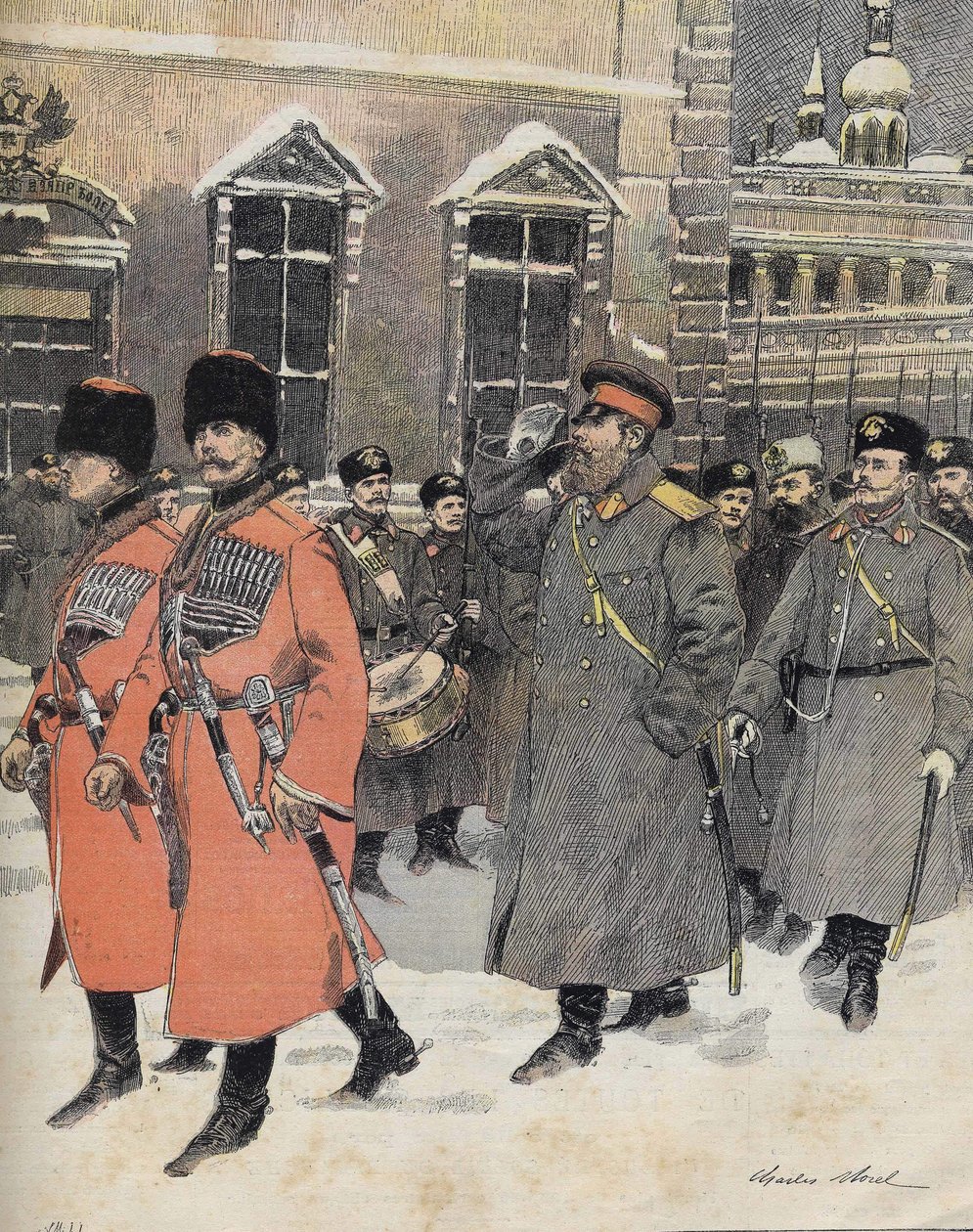 III. Sándor orosz császár (cár) január 1-jén a szentélybe ment alkotó: Charles Morel