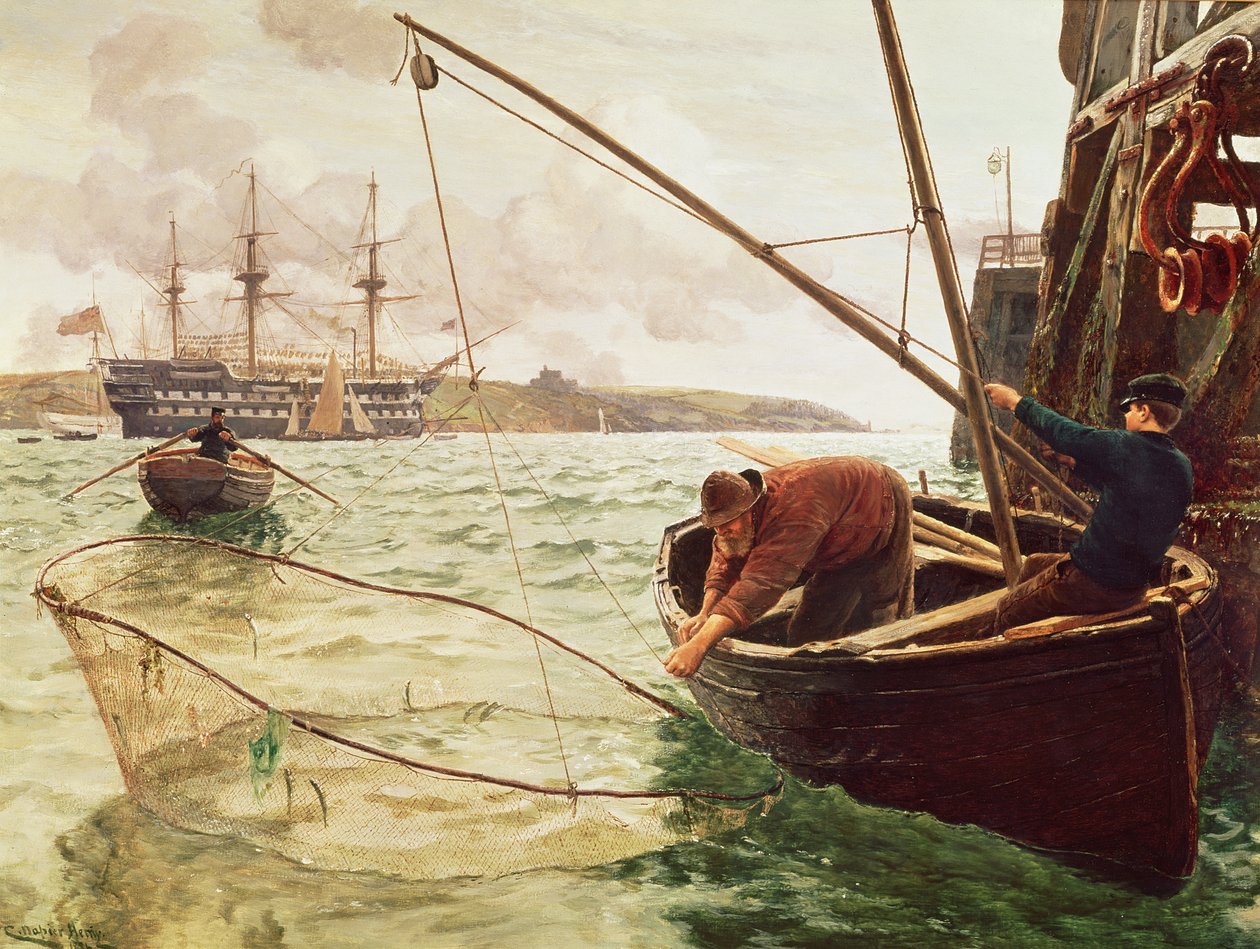 Szagaháló, 1886 alkotó: Charles Napier Hemy